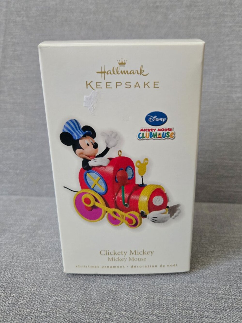 Hallmark 2010 Disney Clickety Mickey Ornament Mickey Mouse Clubhouse Train - EUC